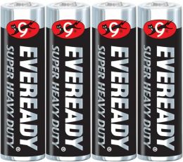 EVEREADY Super Heavy Duty Battery Size Aa Blister Pack 4 Heavy Duty, Bundle of 4