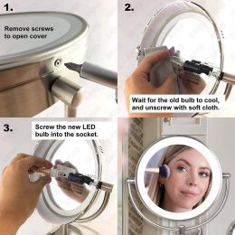 VOKWAK LED Makeup Mirror Bulb Replacement 2-Pack, Bundle of 3