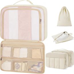 BAGSMART Compression Packing Cubes for Travel, Bundle of 2