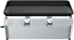 Nexgrill Tabletop 2 Burner Gas Griddle Stainless Steel