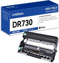 LinkDocs DR730 Drum Unit Replacement for Brother DR-730 Used, Bundle of 2