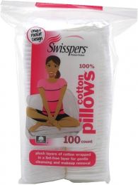 Swisspers Premium Squares Pillows 100 Count, Bundle of 4