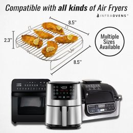 INFRAOVENS Air Fryer Accessories Set with Stainless Steel, Bundle of 2