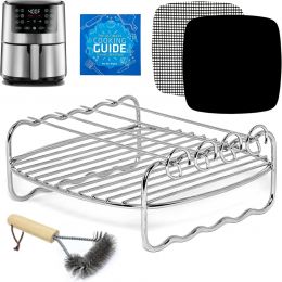 INFRAOVENS Air Fryer Skewer Rack Grate Stainless Steel, Bundle of 2