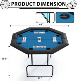 CuisinSmart Poker Table Foldable Foldable