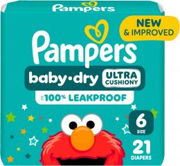 Pampers Diapers 21 Count, Bundle of 3