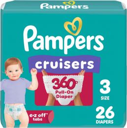 Pampers Cruisers 360 Diapers 26 Count, Bundle of 3