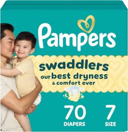 Pampers Swaddlers Diapers Hypoallergenic 16 Count, 44 lbs, Bundle of 3