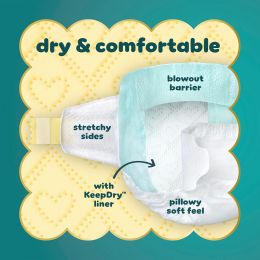 Pampers Swaddlers Diapers Hypoallergenic 19 Count, 37 lbs, Bundle of 3