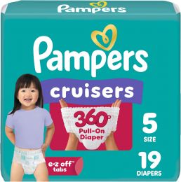 Pampers Diapers 19 Count, Bundle of 3