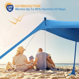 YENGIAM Beach Canopy Beach Tent Pop Up Shade Sun
