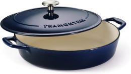 Tramontina Bestow Enameled Cast Iron Braiser Pan with Cast Iron