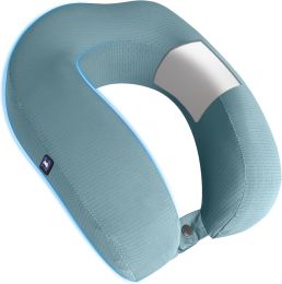 Sealy Ergonomic Memory Foam Travel Neck Pillow, Bundle of 2