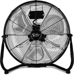 Simple Deluxe 20 Inch 3-Speed High Velocity Heavy Duty Metal Industrial Floor Fans Quiet Metal Heavy Duty