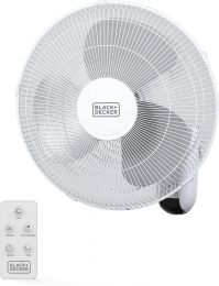 BLACK+DECKER 16" Oscillating Wall Fan with