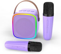 Texpot Mini Karaoke Machine with 2 Wireless Microphones Kids Toys Wireless, Bundle of 2
