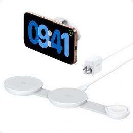 Anker MagGo UFO 3-in-1 MagSafe Compatible Qi2 15W Charging Wireless Foldable