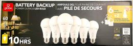 Globe Electric Globe Battery Backup LED Bulb 6 Pack, Bundle of 2