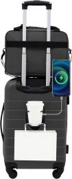 Wrangler Smart Spinner Hardside Luggage 2 Piece, Bundle of 2