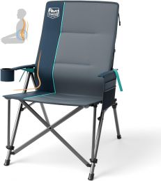 TIMBER RIDGE Oversized Camping Chair with Lumbar Support Heavy Duty Portable 450 LBS