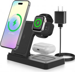 Dynzap Wireless Charger Fast Wireless 3 in, Bundle of 3