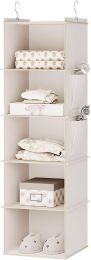 YOUDENOVA Hanging Closet Organizer and, Bundle of 2