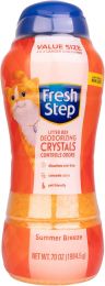Fresh Step Cat Litter Crystals Deodorizer 70 Ounce, Bundle of 2