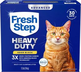 Fresh Step Advanced Heavy Duty Multi Cat Clumping Cat Litter Heavy Duty 17.5 lb, Bundle of 2