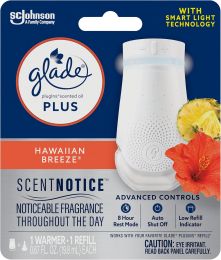 Glade PlugIn Plus Air Freshener Starter Kit, Bundle of 4