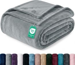 Utopia Bedding Soft Fleece Blanket for 90x90 Inch, Bundle of 2