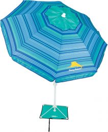 Tommy Bahama ANCHORX Adjustable Beach Umbrella Base System with Sand Anchor and Carrying Bag Portable