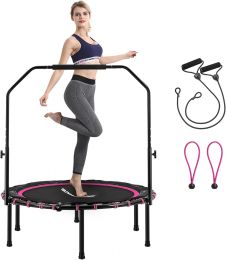 SONGMICS 40 Inches Mini Fitness Trampoline Foldable 40 Inches, 264.6 lb