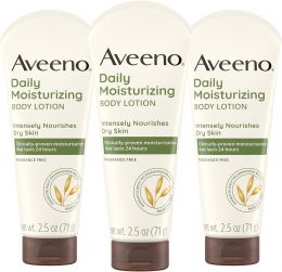 Aveeno Daily Moisturizing Body Lotion 3 Pack, Bundle of 3