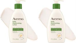 Aveeno Daily Moisturizing Body Lotion with Pack of 2, Bundle of 2