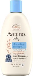 Aveeno Baby Cleansing Therapy Moisturizing Body Wash 8 oz, Bundle of 4