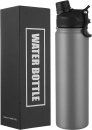 ERTOOE Insulated Water Bottle 24oz Stainless Steel 24oz, Bundle of 2