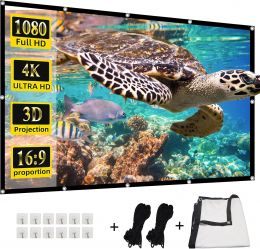 HUANYINGBJB Projector Screen Foldable Portable, Bundle of 2