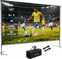 Yanuoda Outdoor Projector Screen with Stand Portable