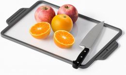 Booche Tempered Glass Cuting Boards for Kitchen Counter Glass Plastic, Bundle of 3