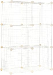 Visit the Store 6 Cube Wire Grid Storage Organizer