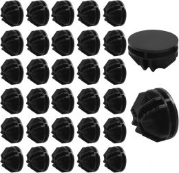 PHITUODA 32 Pack Black Plastic 32 Pack, Bundle of 4