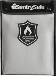 SentrySafe Fireproof and Waterproof Safe + SentrySafe Fire and Water Resistant Document Bag Waterproof