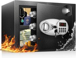 TOTOY 2.0 Cu Ft Steel Fireproof Safe Lock Box For Home with Fire proof Bag