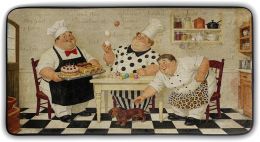 Kawani Kitchen Fat Chef Man Mats and, Bundle of 2
