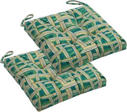 Makimoo 2-Pack Outdoor/Indoor Wicker Patio Seat Cushion Pad with 2-Pack, Bundle of 2