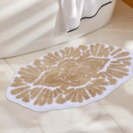 Zeeinx Boho Bathroom Rugs Non Slip Absorbent Bath Mats Riviera