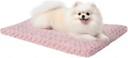Exsnugy Washable Dog Bed Reversible Dog Beds for Crate Soft Fluffy Kennel Pad Anti-Slip Pet Sleeping Mat for, Bundle of 2