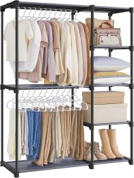 SONGMICS Portable Closet Portable 65 Inches, 1 x 16, 9 x 65 Inches
