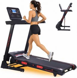 GarveeLife Foldable Treadmill with Foldable Portable 300 lbs