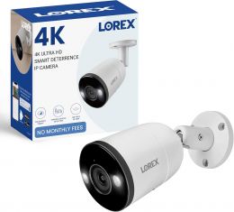Lorex Outdoor 4K IP Add-On Metal Bullet Security Camera Metal Waterproof
